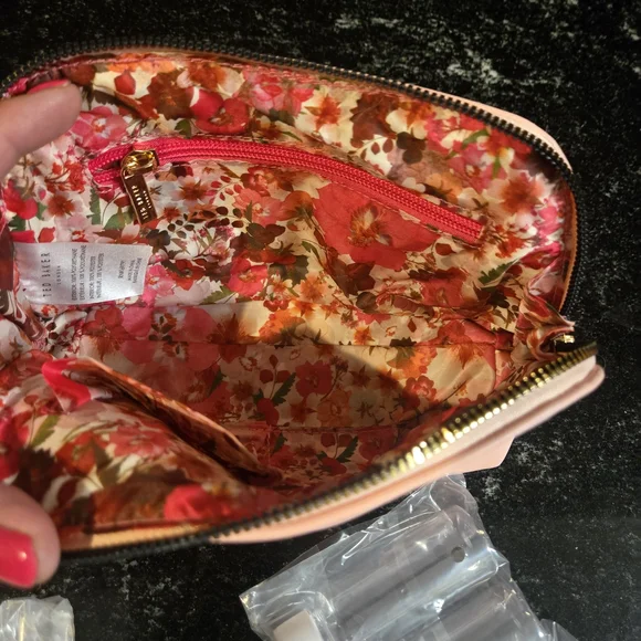 Ted Baker Pink Travel Cosmetic Pouch - Picture 3 of 5